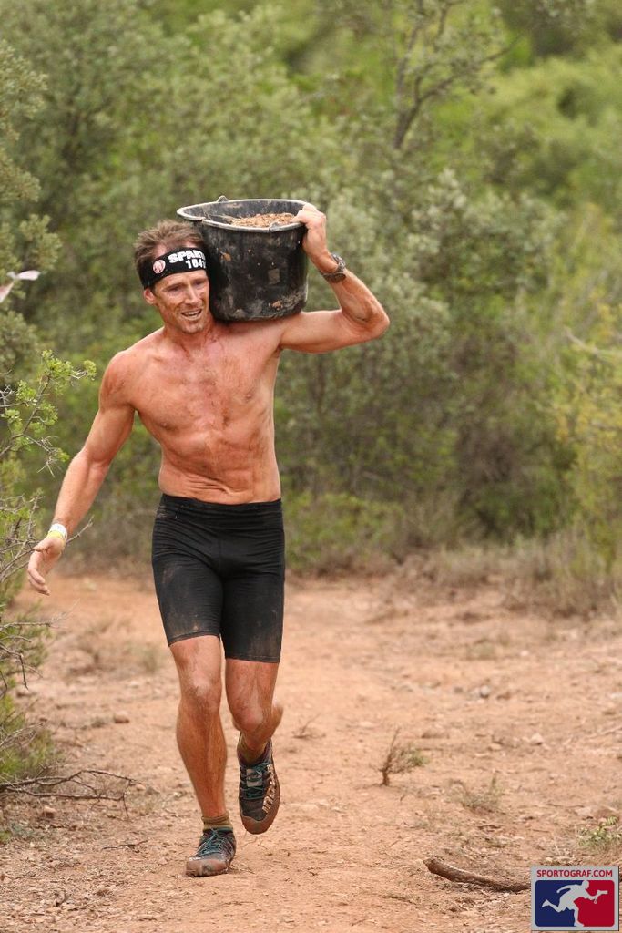 Spartan Race bucket carry